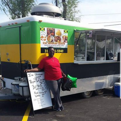 National Black Business Month Celebrated in Harriet Tubman's Chosen Home Town women standing in front of a food truck