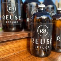 Hibercation -Retail Specials Bottles with the Reuse Refuge logo on them