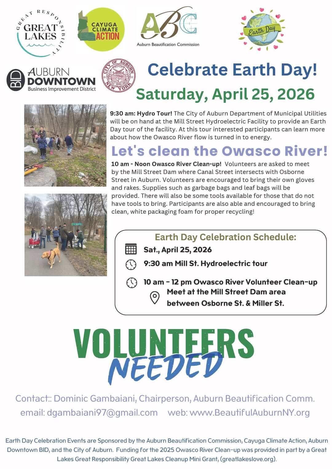 Earth Day Clean up day poster