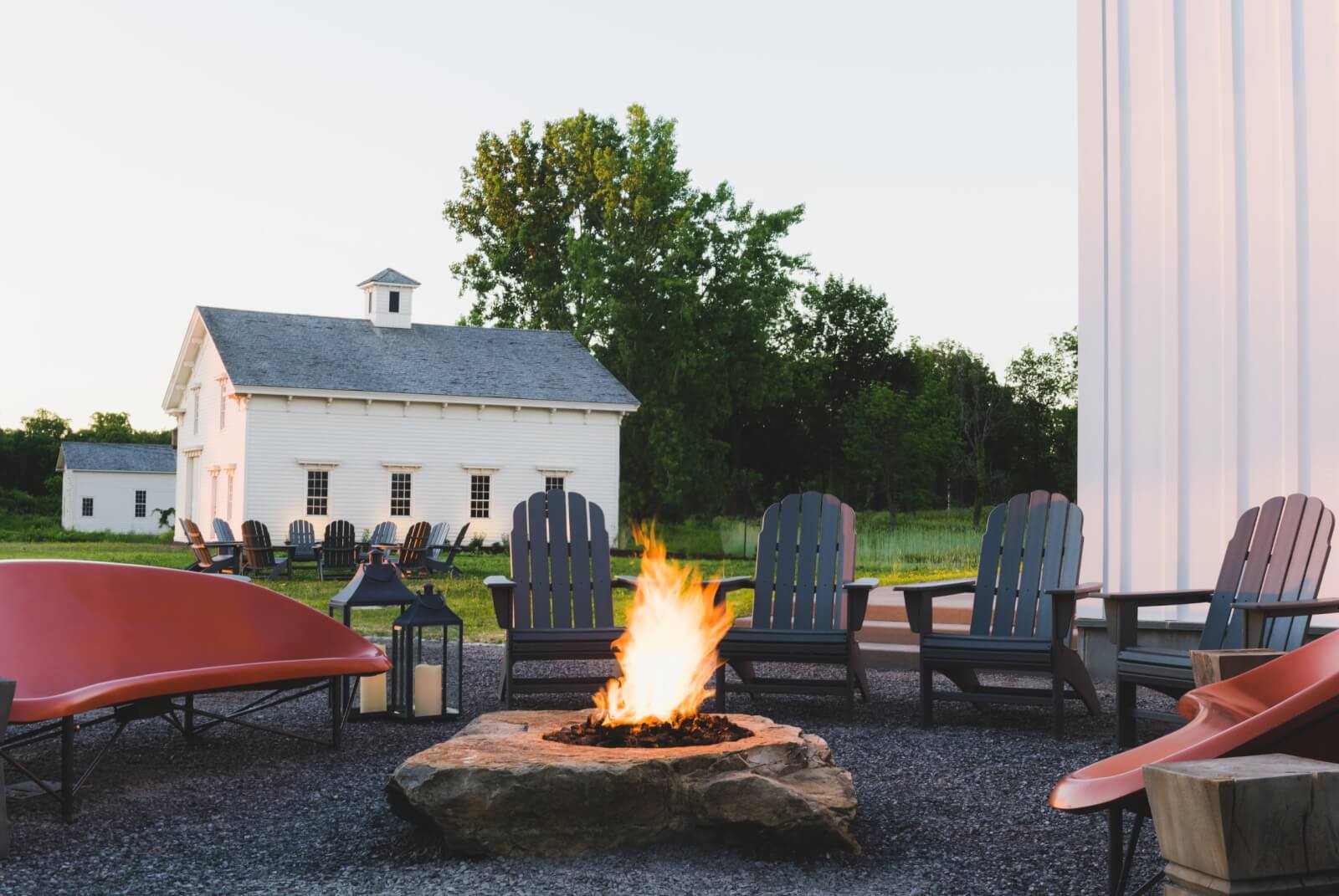 exterior view of the spa at the inns of aurora. Discover adventures at the spa.

