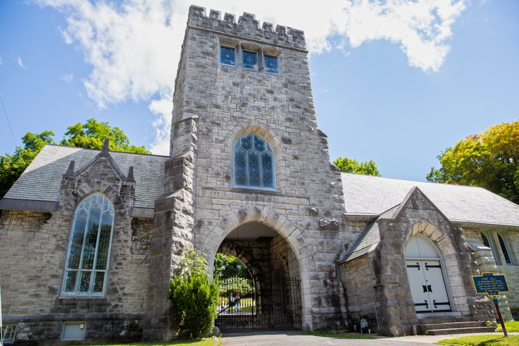 Experience Spring in Harriet Tubman’s Chosen Hometown exterior shot of fort hill cemetery