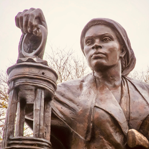 Underground Railroad: September's Observance Aims to Educate and Inspire bronze statue of Underground Railroad conductor Harriet Tubman