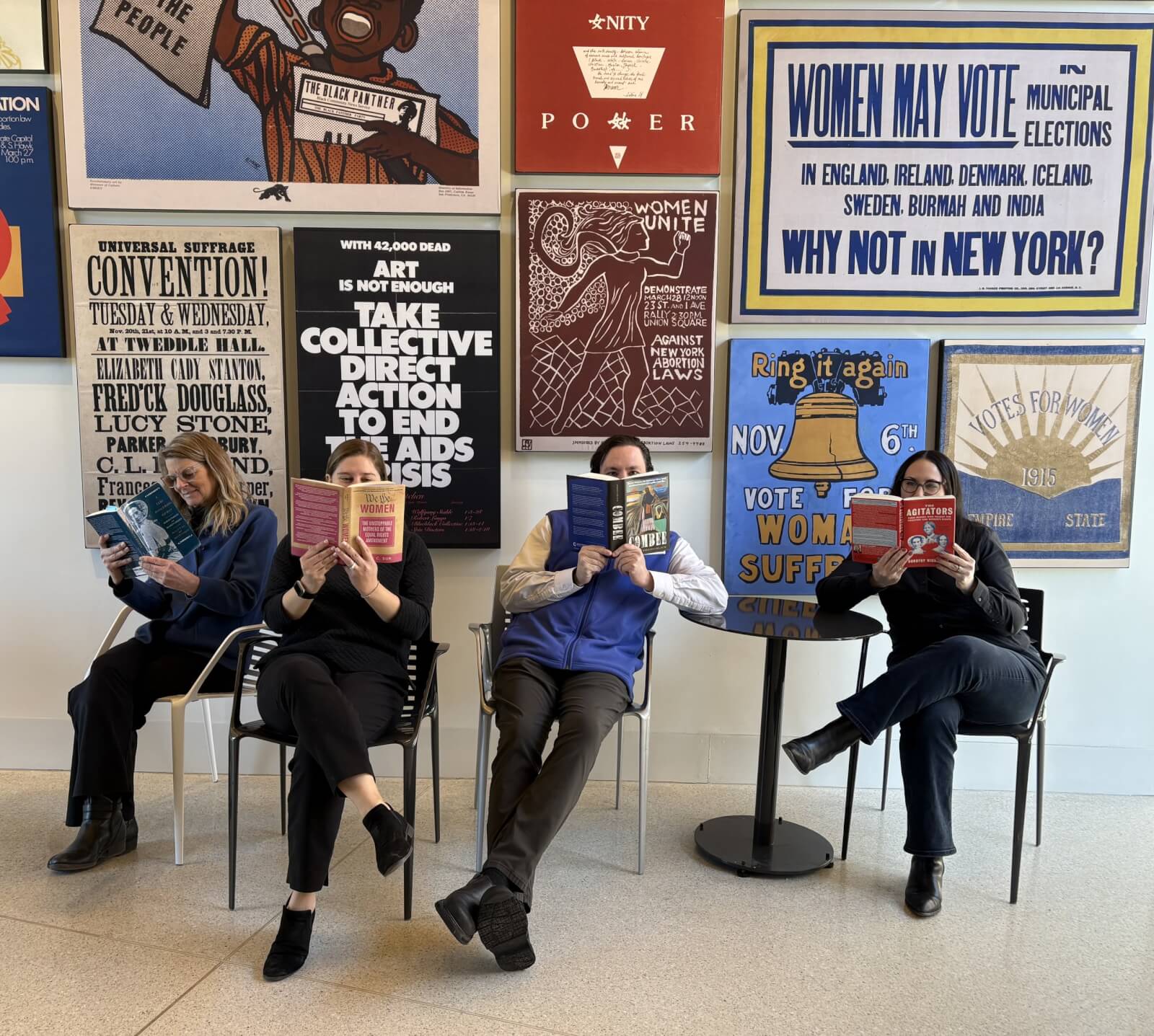 Blogs Staff Reading books on Women in History