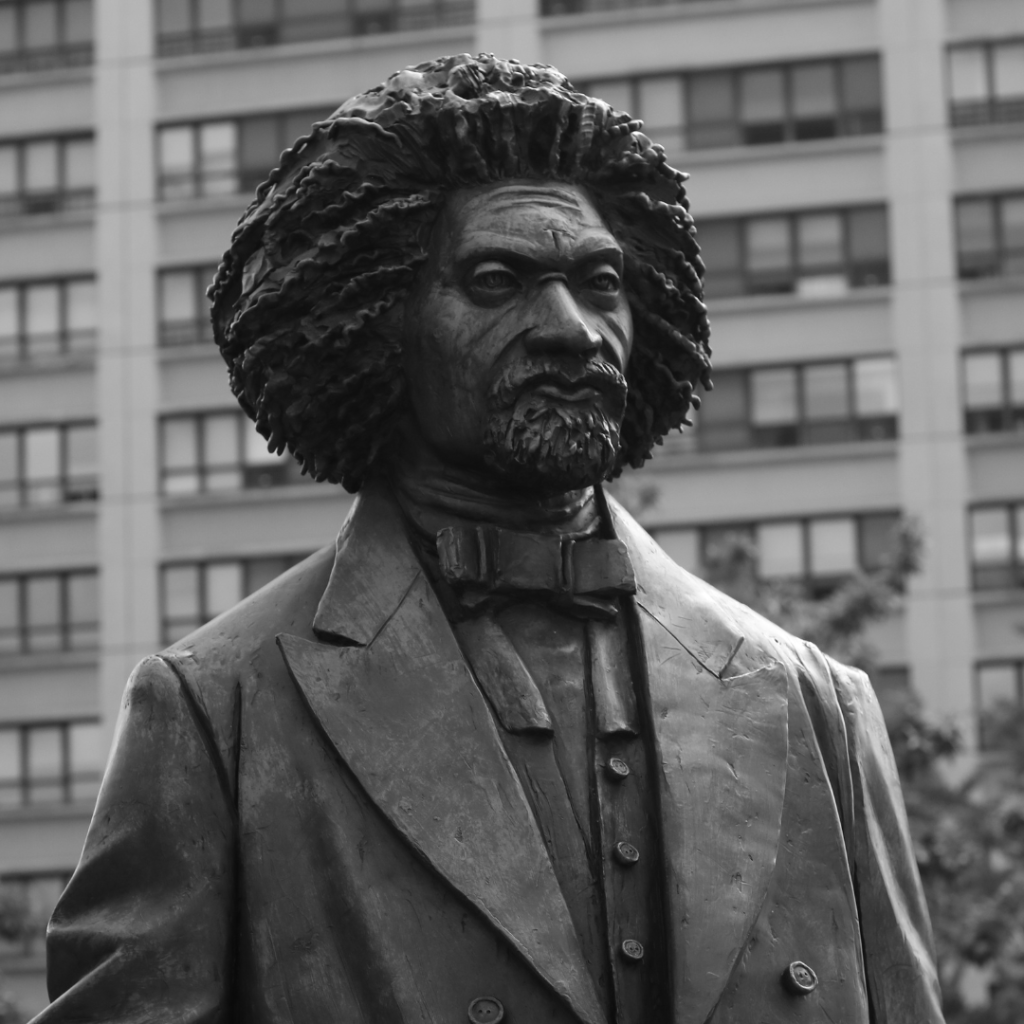 Underground Railroad: September's Observance Aims to Educate and Inspire Statue of Fredrick Douglass, important leader of the movement for African American civil rights in the 19th century.