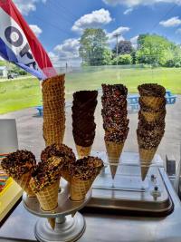 Father's Day Ideas Selection of Ice Cream Cones at Reese's Dairy Bar