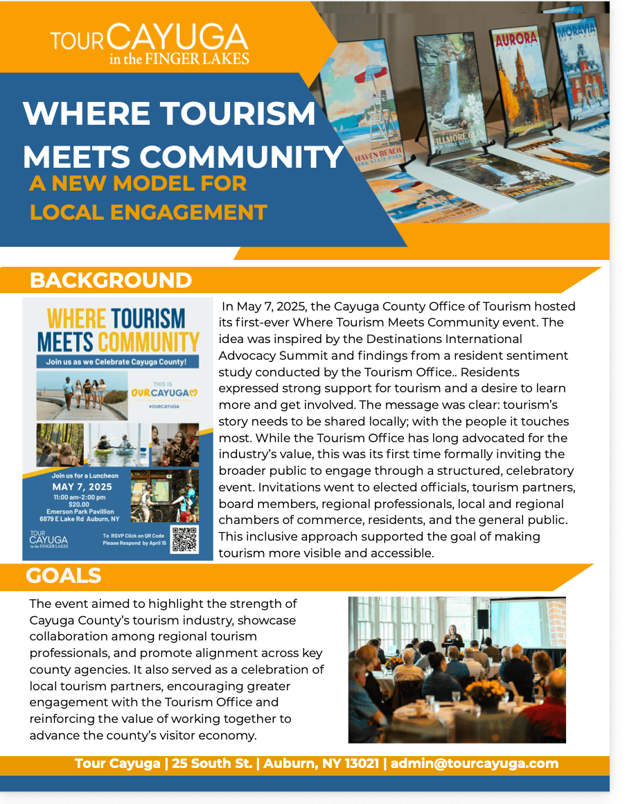 Driving Tourism Forward: Case Studies Driving Tourism Forward: Case Studies