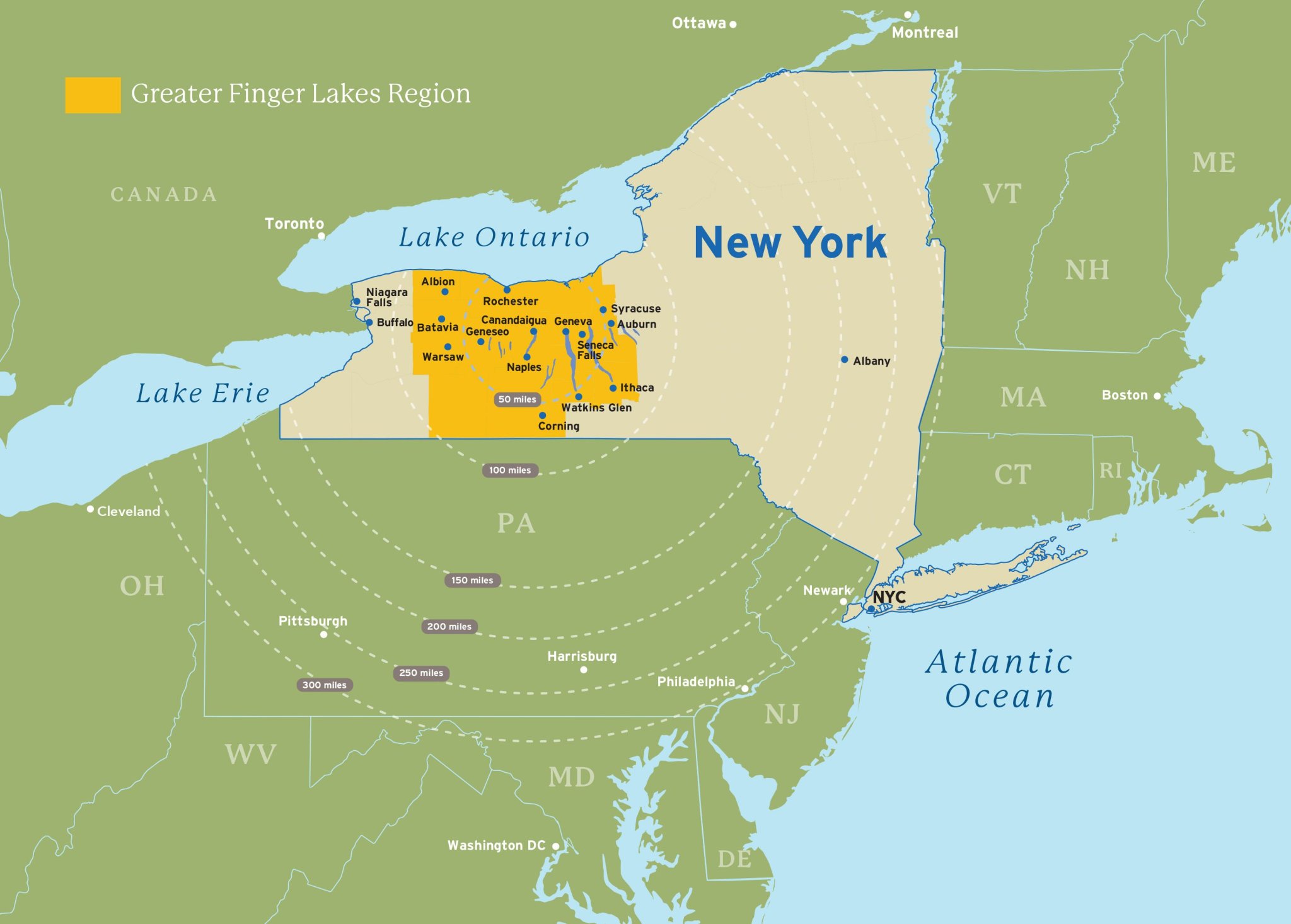 Conveniently located, Cayuga County makes an excellent spot for groups