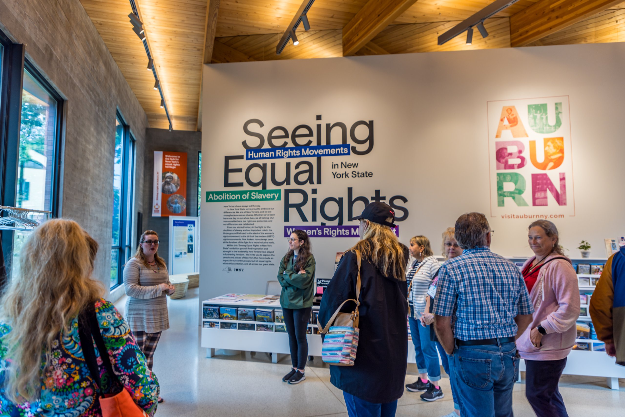 Tourism group visiting the Equal Rights Heritage Center. 