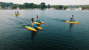 six water bikes not the water